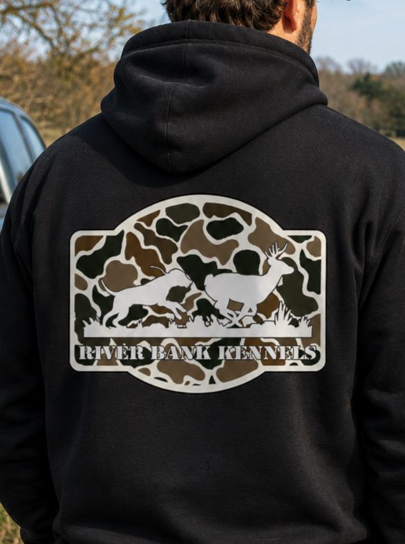 Camo Dog Running Deer Hoodie Camo Dog Running Deer Hoodie