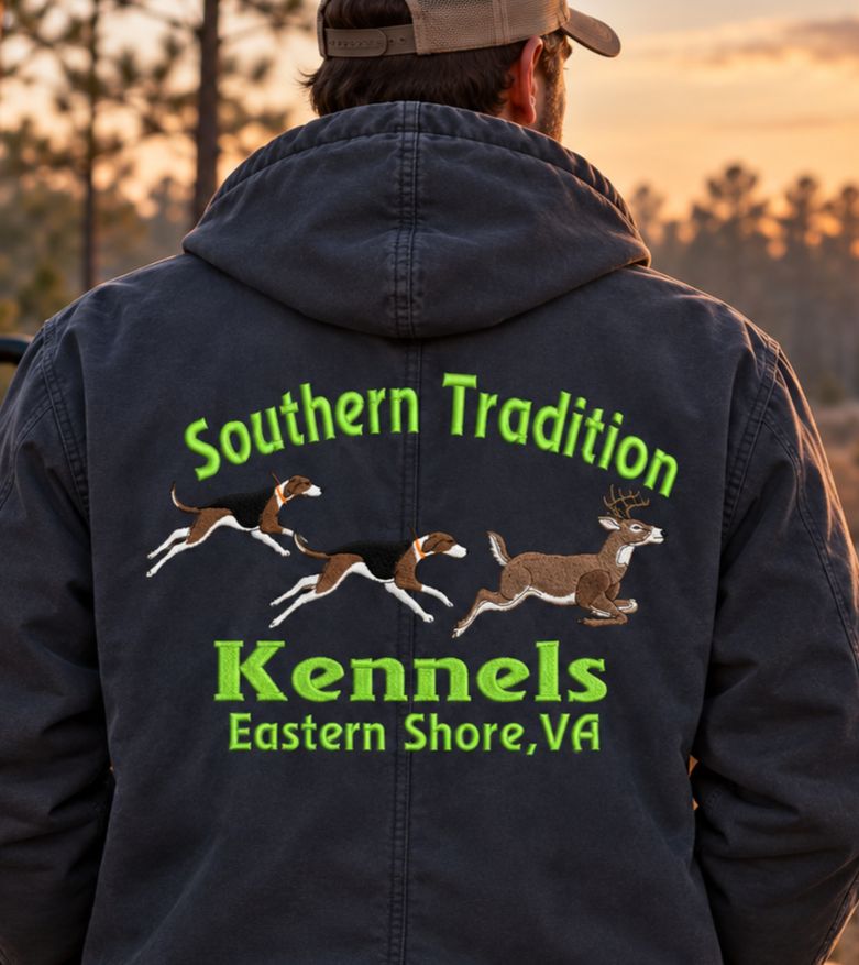 Dogs Running Deer Custom Kennel Coat