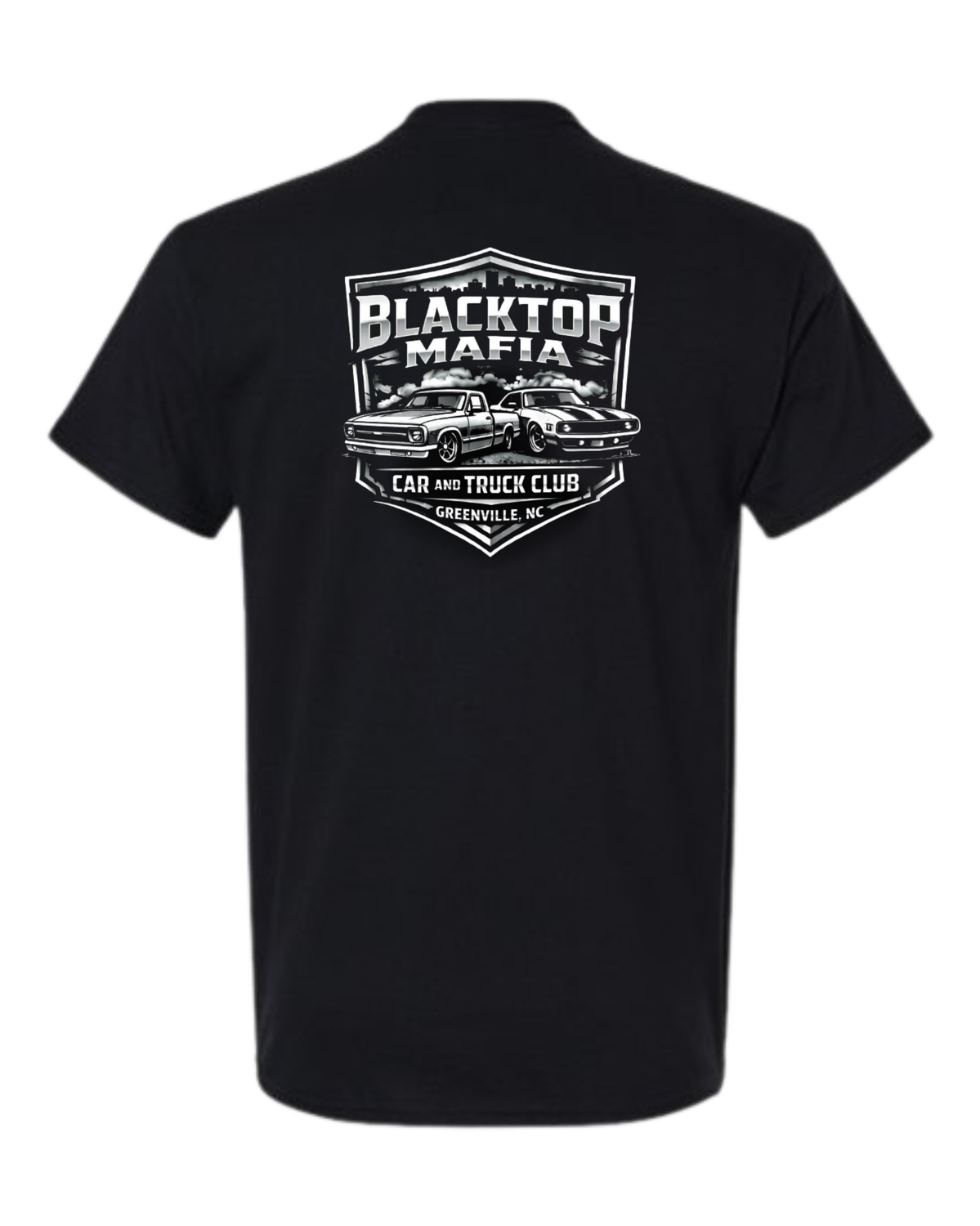 Black Short Sleeve Cotton T-Shirt - Youth &amp; Adult