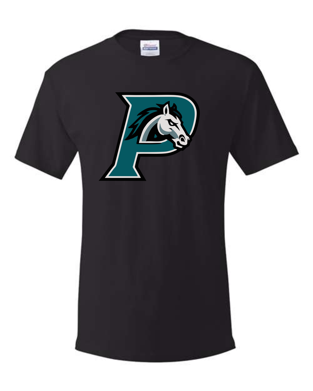 Black Short Sleeve Cotton T-Shirt - Adult &amp; Youth