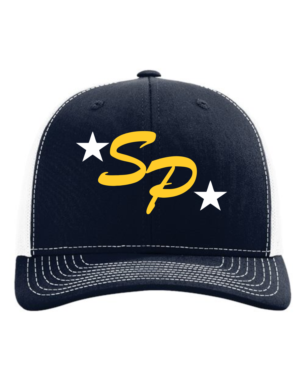 Navy &amp; White Flex-Fit Hat