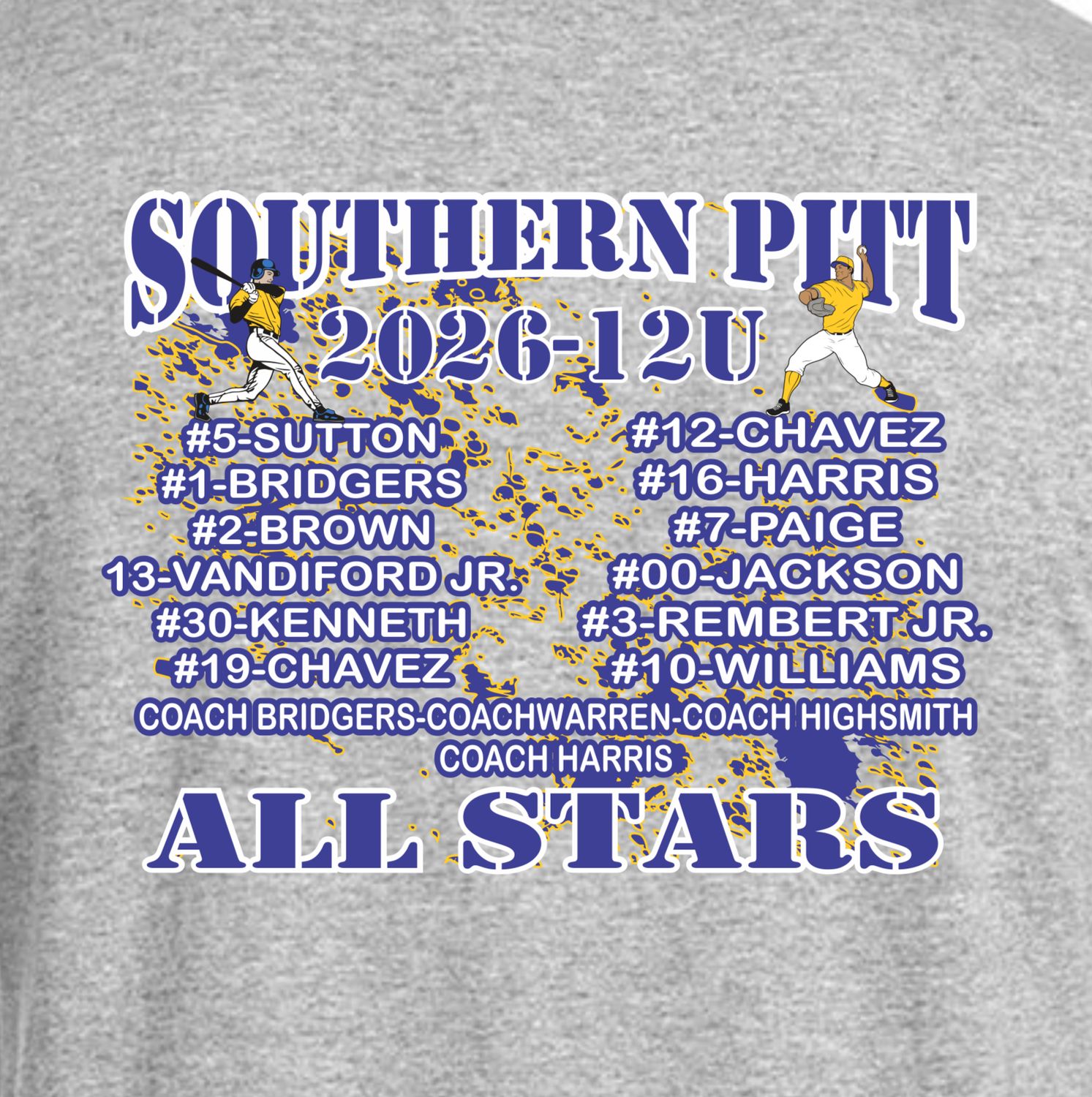 12U Gray Short-Sleeved Performance T-shirt - Adult &amp; Youth
