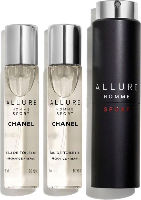 Chanel Allure Homme Sport Navulbaar - Eau de Toilette - 3 x 20ml - Heren