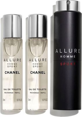 Chanel Allure Homme Sport Navulbaar - Eau de Toilette - 3 x 20ml - Heren