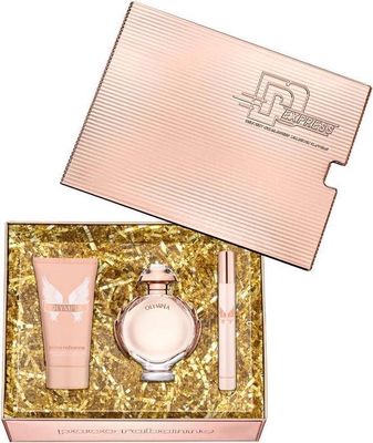 Paco Rabanne Olympea - 50ml Eau de Parfum + 100ml Körperlotion + 10ml Eau de Parfum - Dames