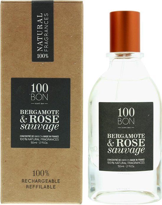 100BON Bergamote &amp; Rose Sauvage - Eau de Parfum - 50ml - Unisex