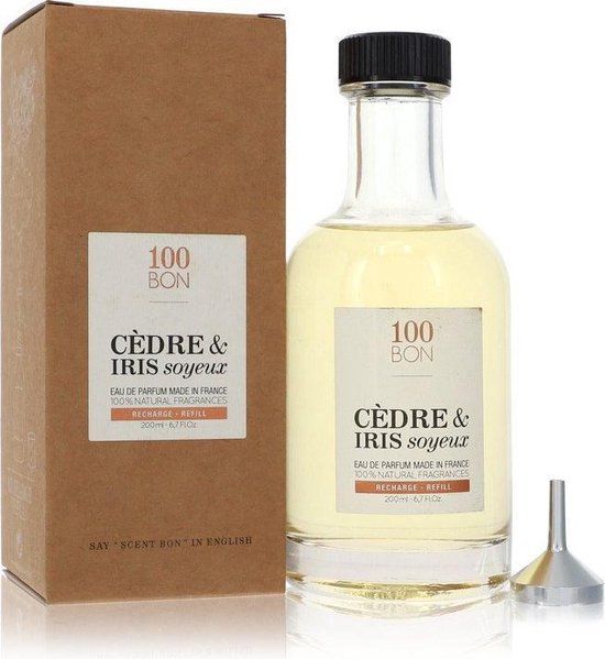 100BON Cèdre &amp; Iris Soyeux Refill - Eau de Parfum - 200ml - Unisex