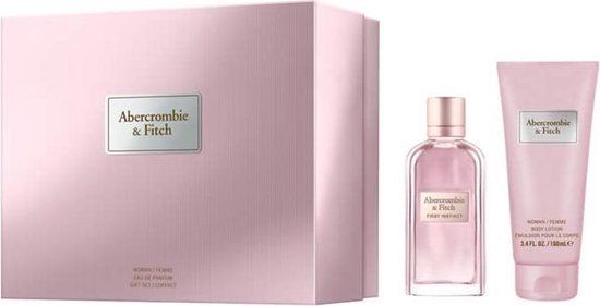 Abercrombie &amp; Fitch First Instinct for Her Giftset - 100ml Eau de Parfum + 200ml Body Lotion - Dames