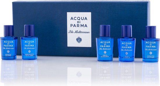 Acqua di Parma Blu Mediterraneo Arancia di Capri Set - Eau de Toilette - Set 5ml Arancia Di Capri + 5ml Fico Di Amalfi + 5ml Bergamotto Di Calabria + 5ml Mandorlo Di Sic- Unisex