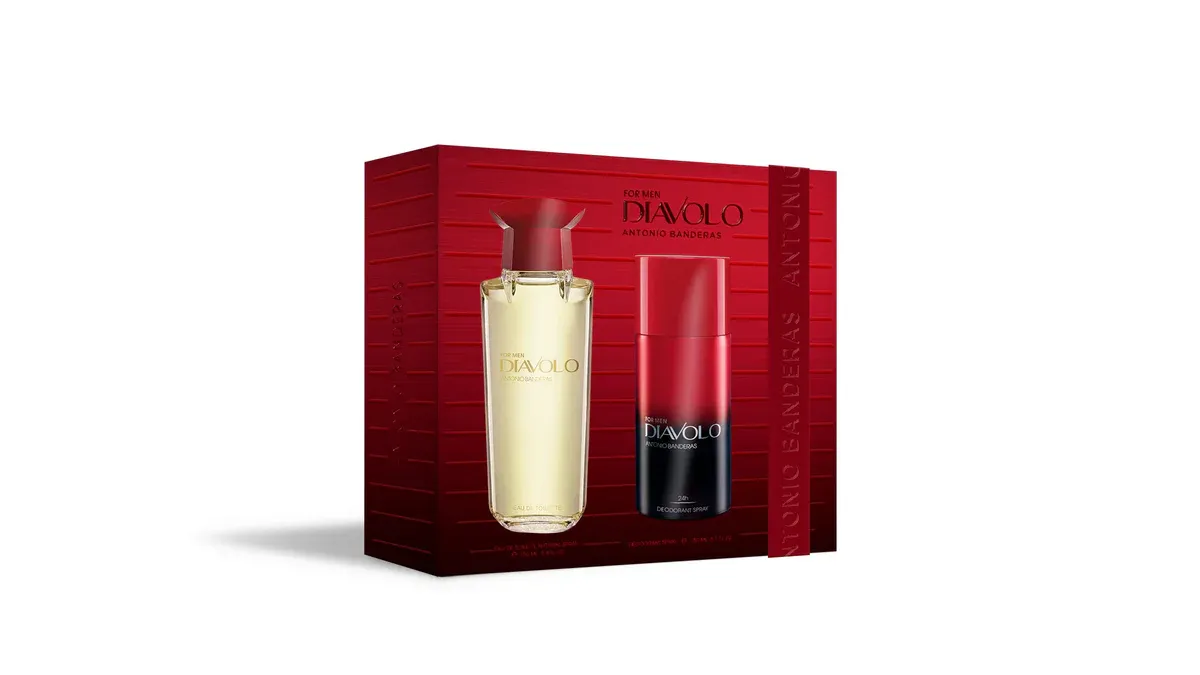 Antonio Banderas Diavolo For Men Gift set - 100ml Eau de Toilette + 150ml Deodorant - Heren
