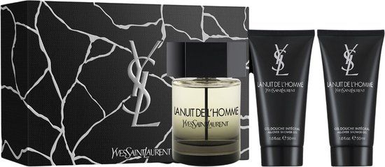 Yves Saint Laurent La Nuit de L&#39;Homme Gift set - E100ml + 2 x Shower gel 50 ml - Heren