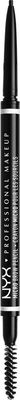 NYX Cosmetics Black - Wenkbrauwpotlood - 1ml - Unisex