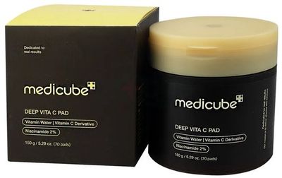 Medicube - Deep Vita C Pad - 70 Pads - Vegan - Toner - Hydraterend - Dark Spots - Korean Skincare