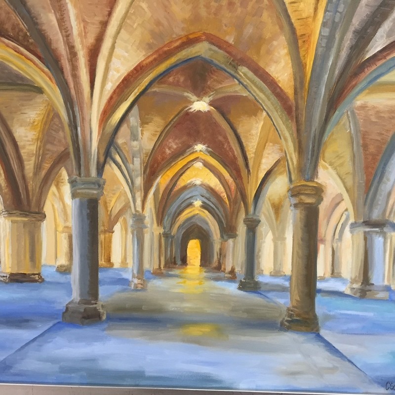 Cloisters, Oil, 20x20