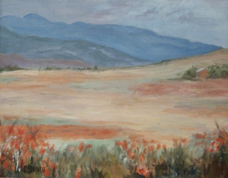Poppies, Oil, 10x8