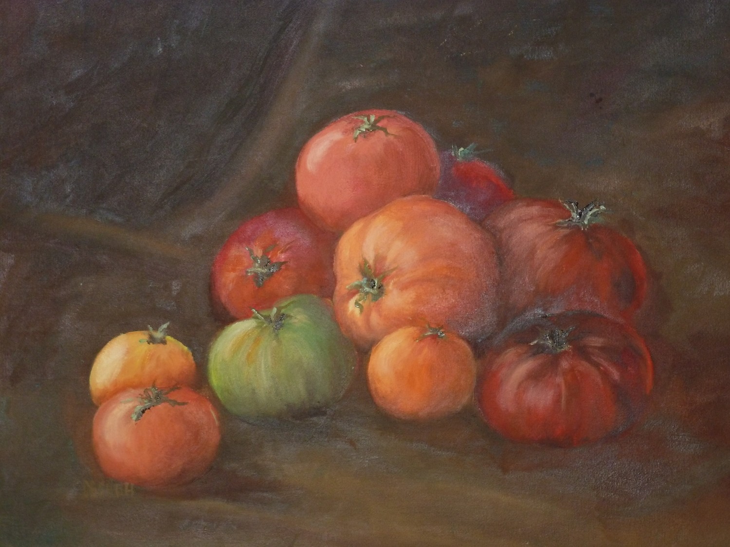 Farmer&#39;s Market, Oil,18x14