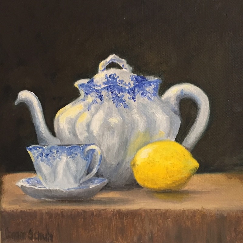 Char&#39;s Tea Pot, 12x12, Oil