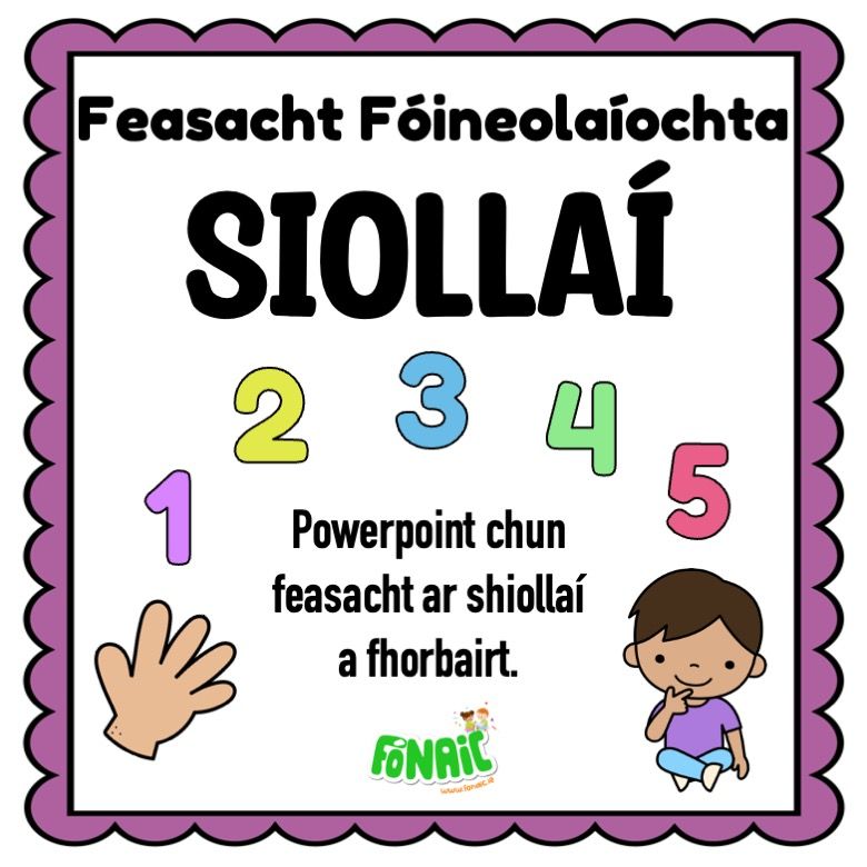 &quot;Cé mhéad siolla atá sna focal seo?&quot; Powerpoint Game 4