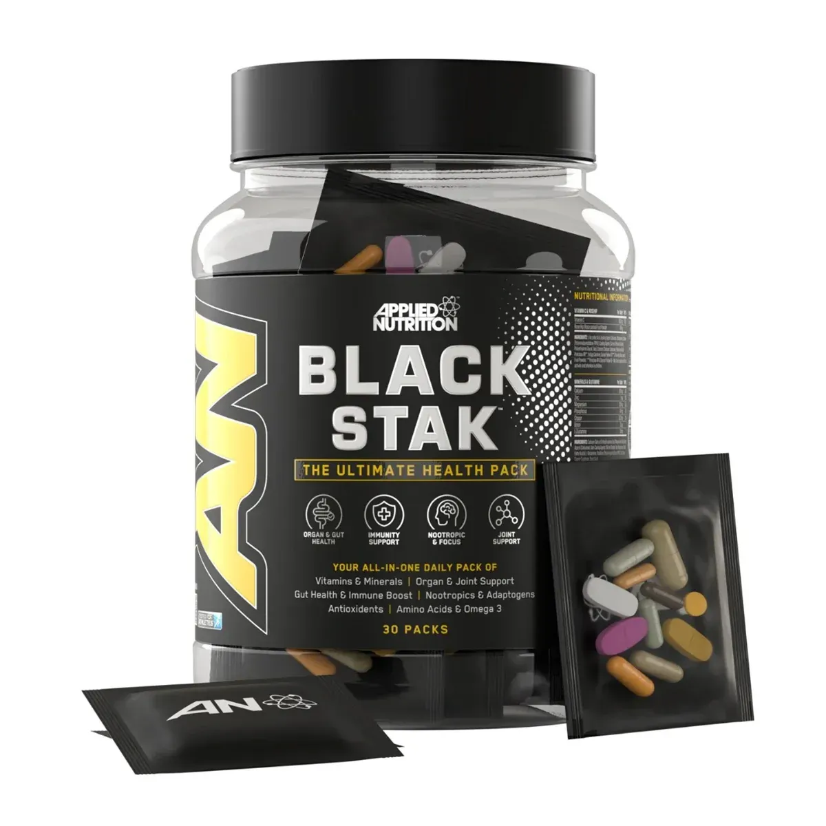 Applied Nutrition Black Stak (30 Packs in each tub)