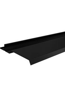 InterSole Anschlussblech SEITLICH Flachziegel (schwarz)