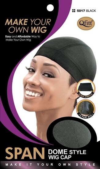 Span Dome Style Wig Cap Black