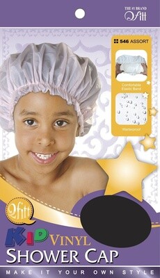 Kid Vinyl Shower Cap [Assorted Colors]