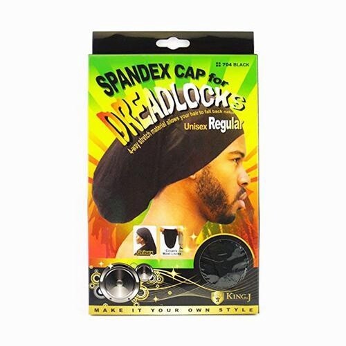 Spandex Dreadlocks Cap Regular Black