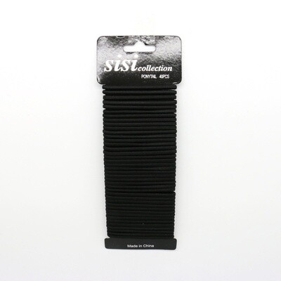 BLACK ELASTIC HEADBANDS