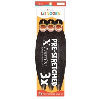 X-PRESSION - LIL LOOKS - PRESTRETCHED CALMING BRAID 3X 32&quot;
