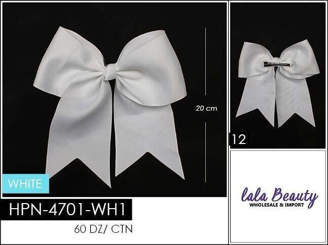 CHEER BOW, Color: WHITE