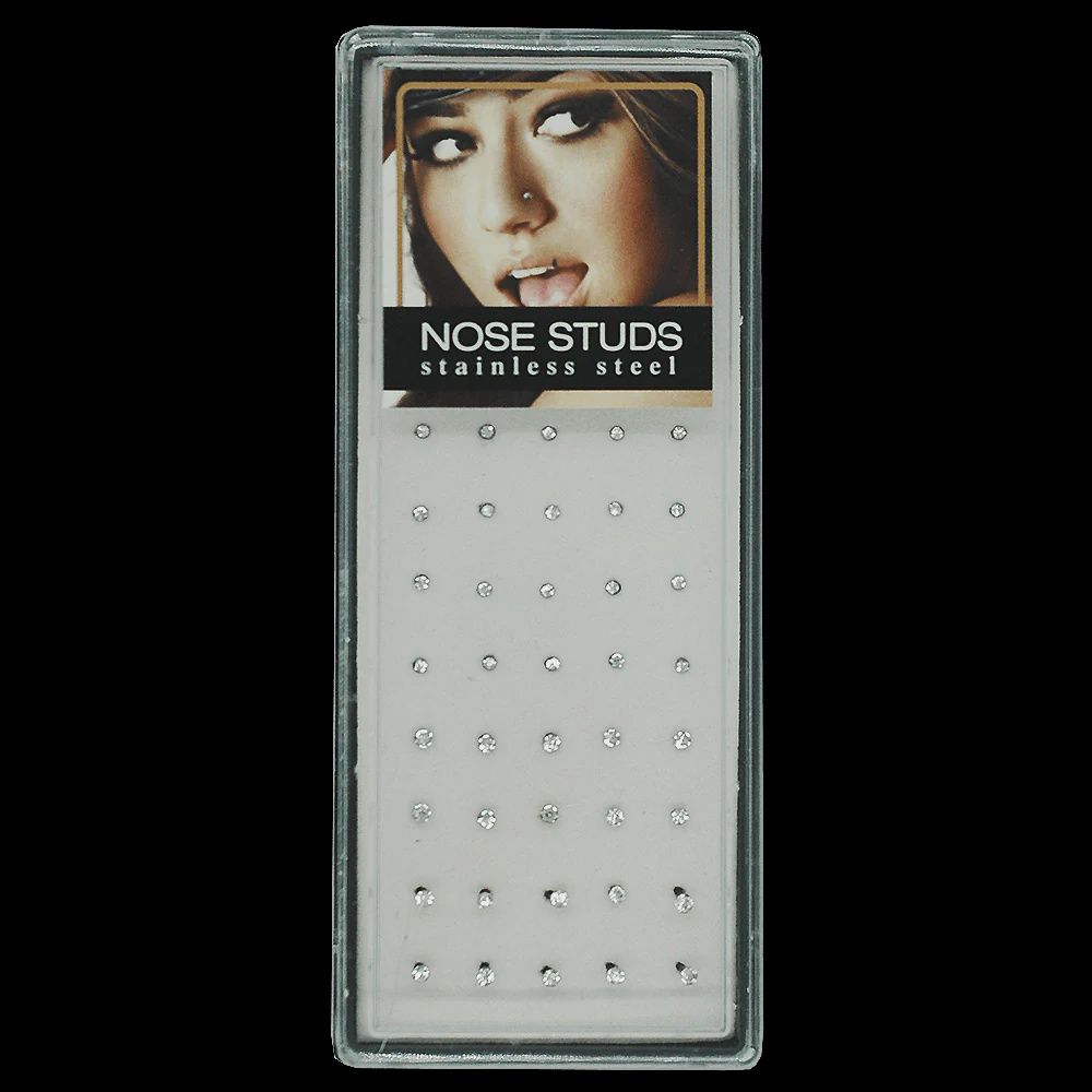 Nose Studs Stainless Steel Silver