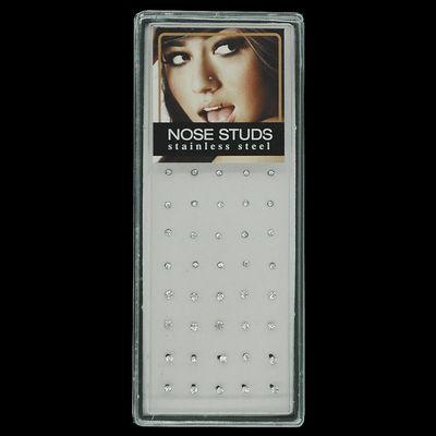 Nose Studs Stainless Steel Silver