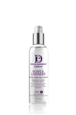DESIGN ESSENTIALS AGAVE &amp; LAVENDER THERMAL PROTECT SERUM 4OZ