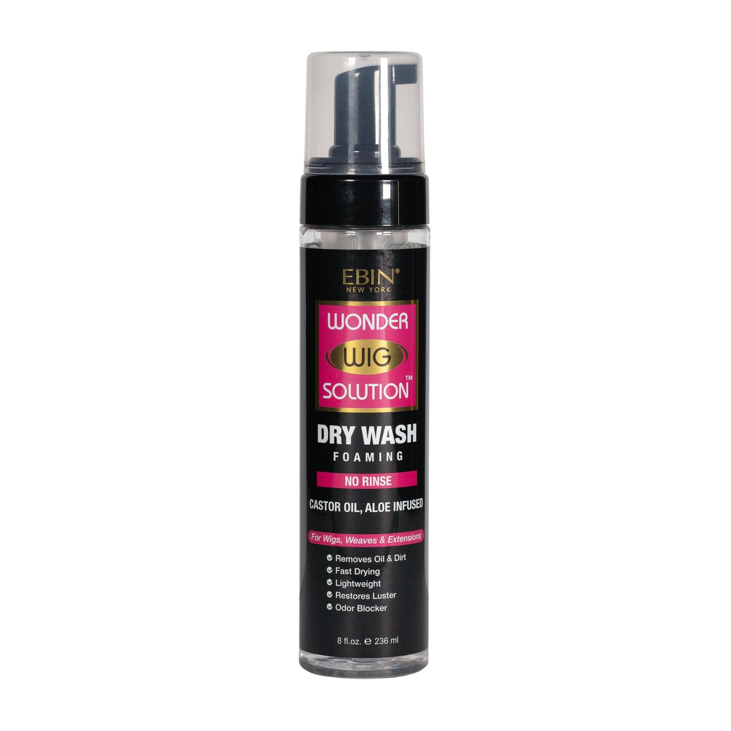 WONDER WIG SOLUTION DRY WASH 8OZ (236ML)