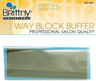 NAIL FILE 3 WAY BLOCK BUFFER