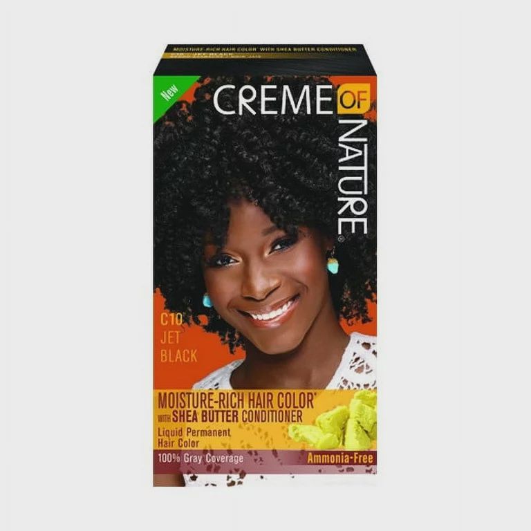 CREME OF NATURE MOISTURE RICH HAIR COLOR, Color: JET BLACK