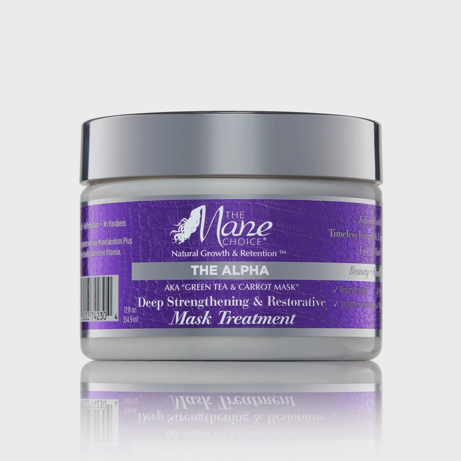 MANE CHOICE ALPHA Green TEA &amp; CARROT DEEP STRENGTHENINGMASK
