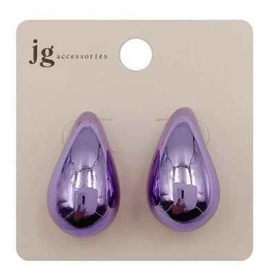 FASHION DUPE DROP EARRINGS TWO-TONE METALLIC ASSORTED