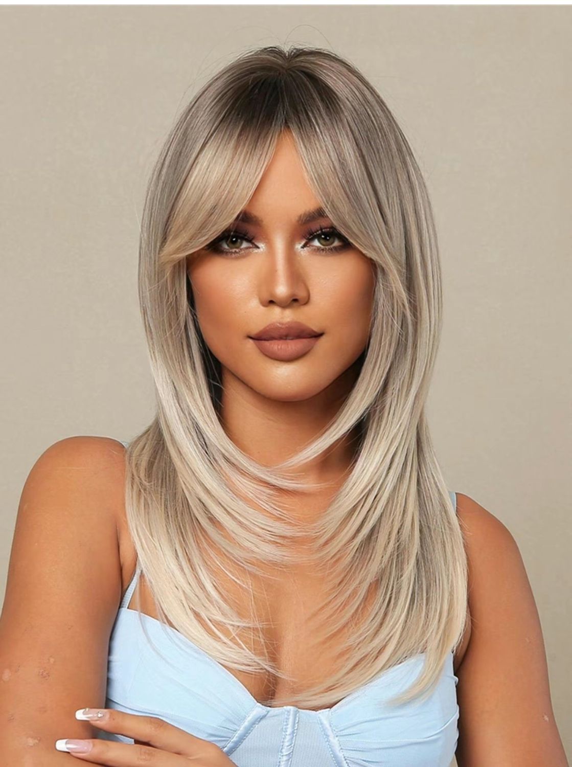 LONG STRAIGHT 24&quot;, Color: GOLDEN