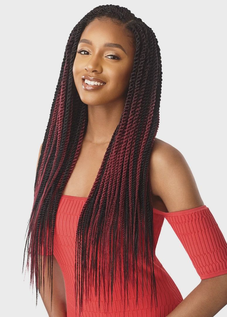 X-PRESSION SENEGAL TWIST MEDIUM NATURAL TIP 45 STRANDS 14&quot;