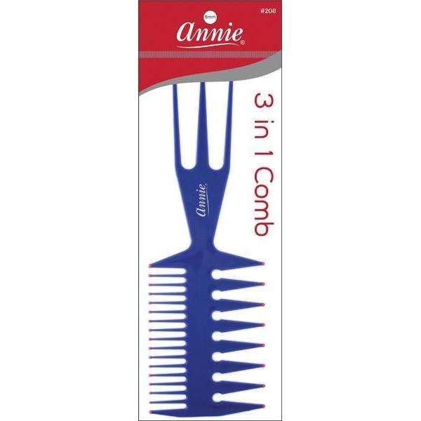 ANNIE 3 IN 1 COMB LARGE ASSORTED COLORS
