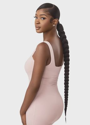PRETTY QUICK - WRAP PONY - NATURAL BRAIDED PONYTAIL 32&quot;