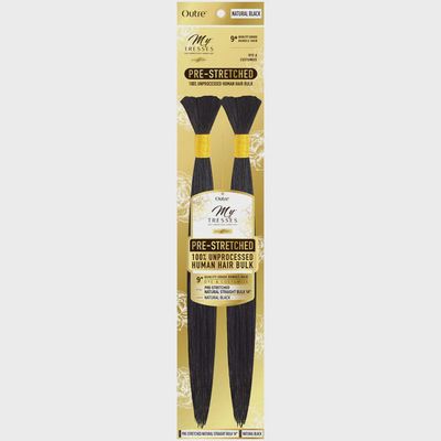 MYTRESSES-GOLD LABEL-PRESTRETCHED NATURAL STRAIGHT BULK 18&quot; - NBLK