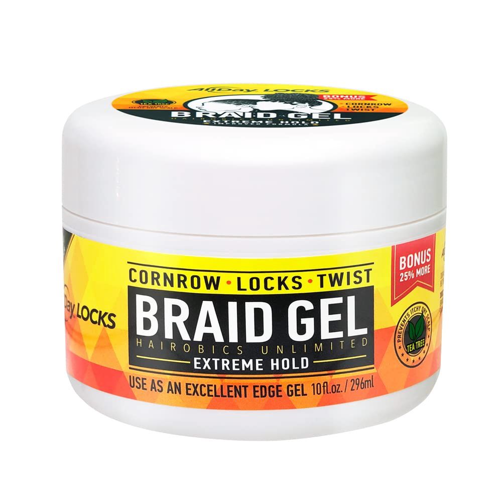 ALLDAY LOCKS BRAID GEL, Size: 10OZ