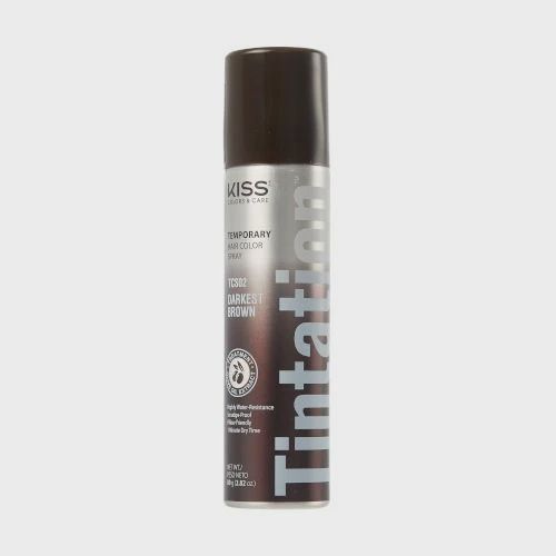 KISS TINTATION COLOR SPRAY [DARKEST BROWN], Size: 6OZ