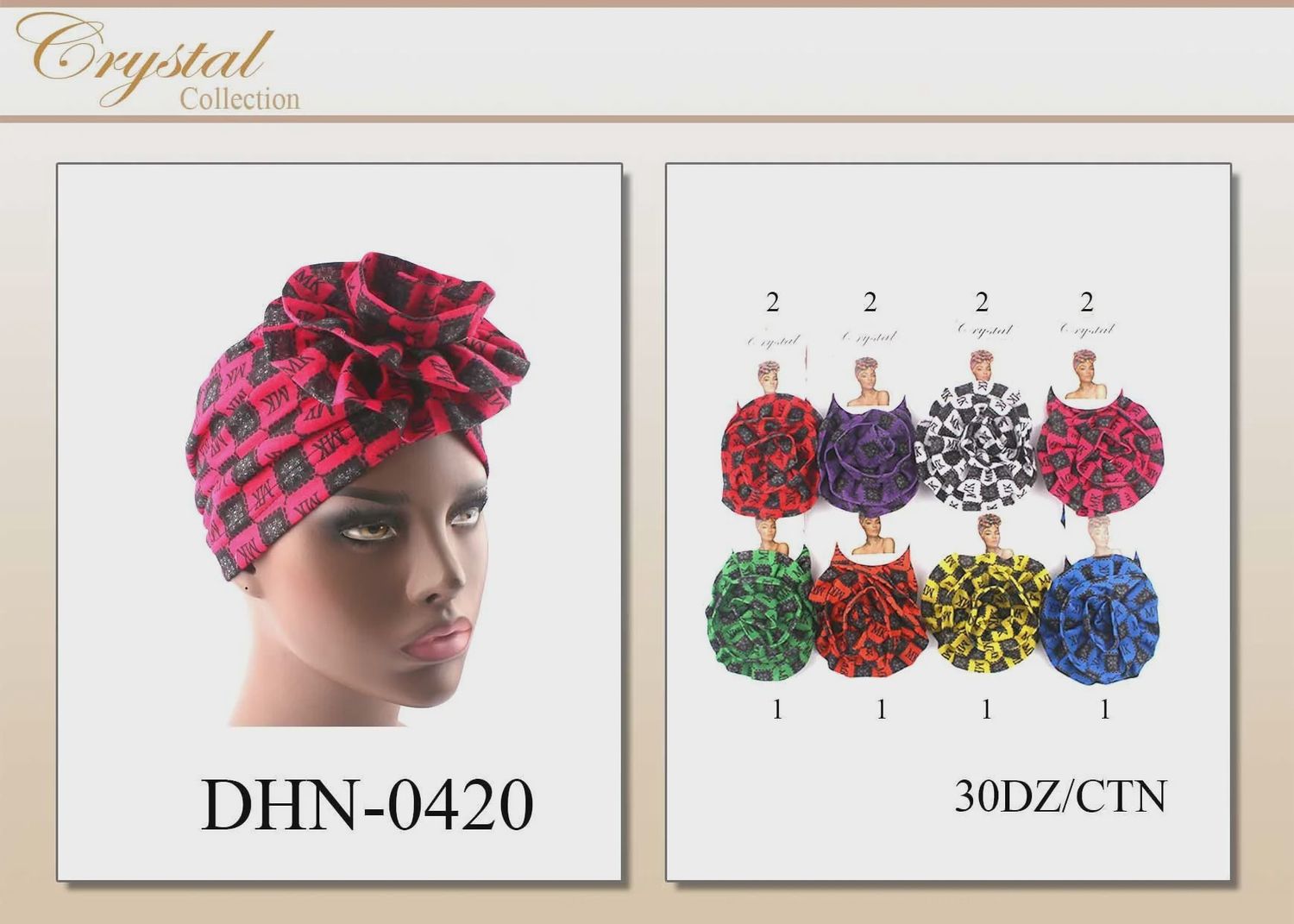 DESIGN HEADWRAP, Color: RED, STYLE: CHECKERED