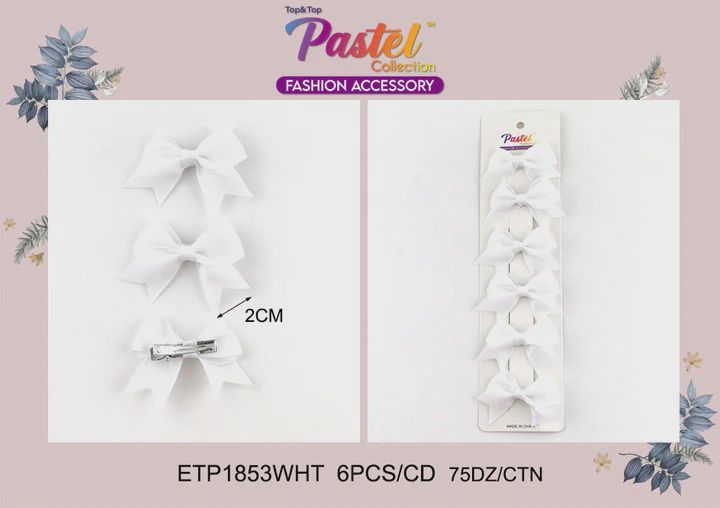 FASHION MINI HAIR BOWS (6PC)