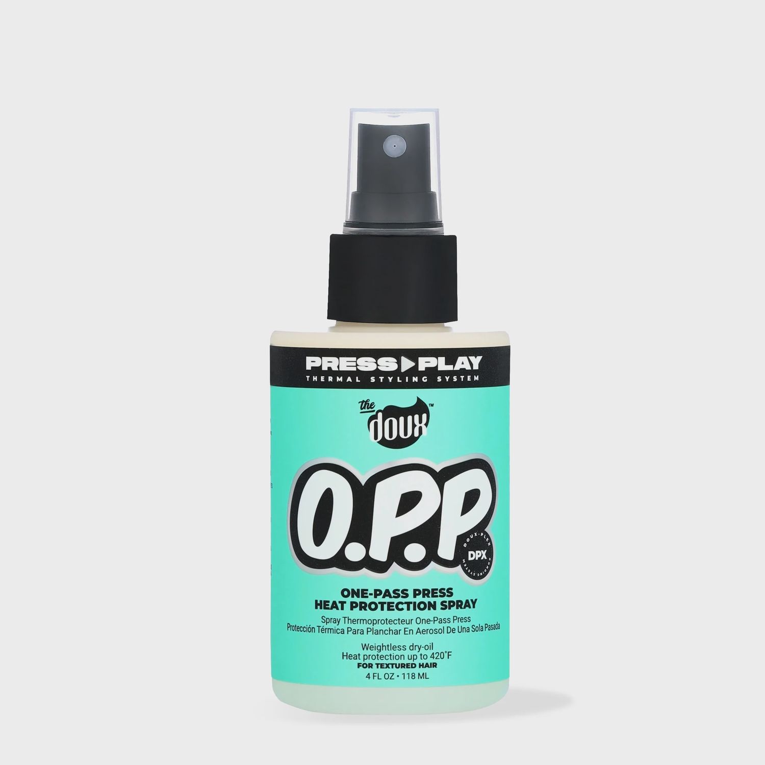 THE DOUX PRESS PLAY O.P.P ONE-PASS HEAT PROTECTANT SPRAY
