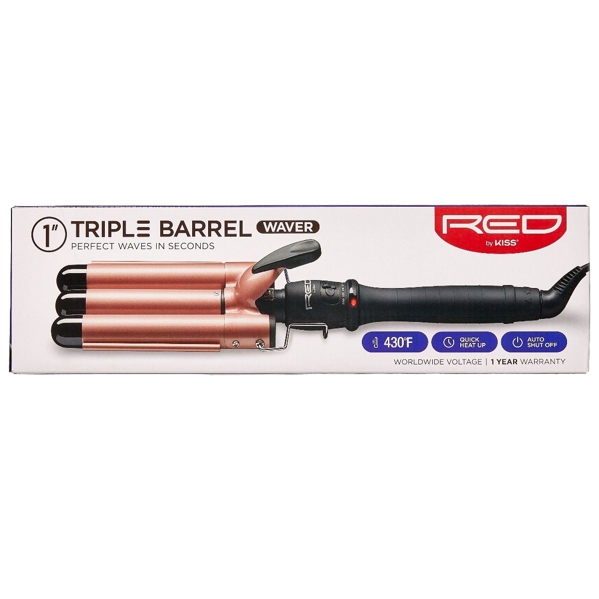 RED TRIPLE BARREL WAVER 1&quot;