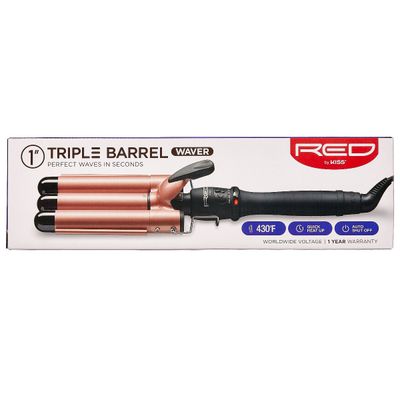 RED TRIPLE BARREL WAVER 1&quot;